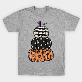 Stacked Pumpkin Distressed T-Shirt